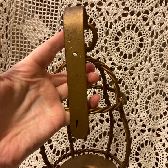 Nautical Style Twisted Metal Lantern Candle Wall Decor Sconce - Picture 12 of 16